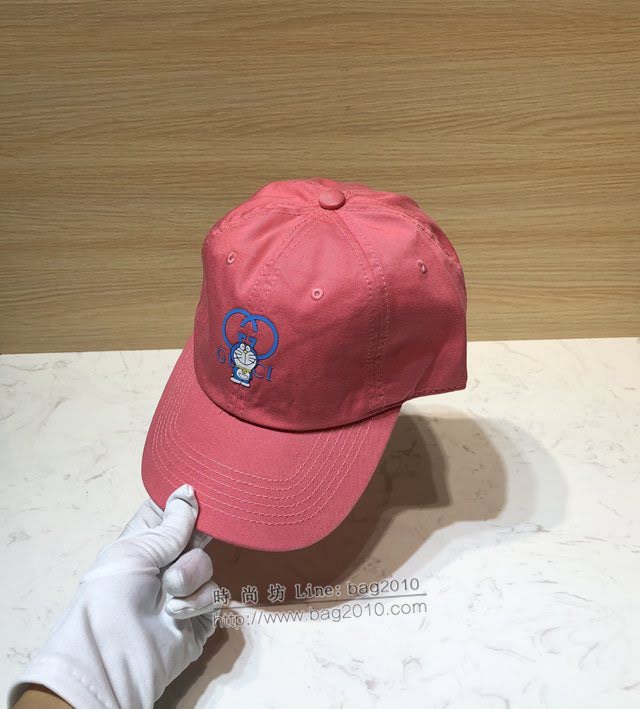 Gucci男女同款帽子 古馳聯名哆啦A夢叮噹貓棒球帽鴨舌帽  mm1585